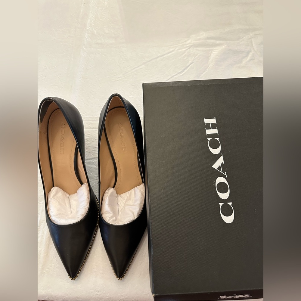 Coach Waverly Black Heels